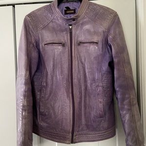 Danier Distressed Leather Jacket